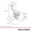 Image for Edgemere Two-Piece 1.28 gpf/4.8 Lpf Chair Height Round Front Toilet with Seat