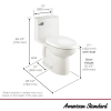 Image for Compact Cadet® 3 One-Piece 1.28 gpf/4.8 Lpf Chair Height Elongated Toilet With Seat