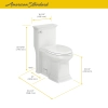 Image for Town Square® S One-Piece 1.28 gpf/4.8 Lpf Chair Height Elongated Toilet With Seat