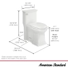 Image for Town Square® S One-Piece 1.28 gpf/4.8 Lpf Chair Height Elongated Toilet With Seat