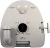 Image for Camco Premium Portable Travel Toilet - 2.6 gallon - Three Directional Flush and Swivel Dumping Elbow (41535)
