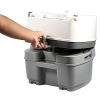 Image for Camco Camper/RV Premium Travel Toilet - Features a 5.3-Gallon Detachable Holding Tank, Pump Flush Design & Spring-Loaded Latch (41544)