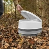 Image for Camco Premium Portable Travel Toilet - 2.6 gallon - Three Directional Flush and Swivel Dumping Elbow (41535)