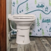 Image for Camco Premium Ceramic Camper/RV Toilet - Features Gravity Flush System w/Convenient Foot Pedal - Full-Sized Ergonomic Design w/18" Chair Height - Soft-Close Wood Seat & Lid - Bone (41715)