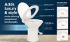 Image for Camco Premium Ceramic Camper/RV Toilet - Features Gravity Flush System w/Convenient Foot Pedal - Full-Sized Ergonomic Design w/18" Chair Height - Soft-Close Wood Seat & Lid - Bone (41715)