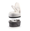 Image for Camco Camper/RV Premium Travel Toilet - Features a 5.3-Gallon Detachable Holding Tank, Pump Flush Design & Spring-Loaded Latch (41544)