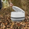 Image for Camco Premium Portable Travel Toilet - 2.6 gallon - Three Directional Flush and Swivel Dumping Elbow (41535)
