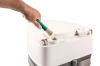 Image for Camco Premium Portable Travel Toilet - 2.6 gallon - Three Directional Flush and Swivel Dumping Elbow (41535)