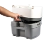 Image for Camco Premium Portable Travel Toilet - 2.6 gallon - Three Directional Flush and Swivel Dumping Elbow (41535)
