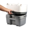 Image for Camco Camper/RV Premium Travel Toilet - Features a 5.3-Gallon Detachable Holding Tank, Pump Flush Design & Spring-Loaded Latch (41544)