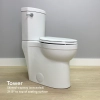 Image for Toilet: TOWER. Skirted (Concealed Trapway) Extra Tall 20-21". Elongated