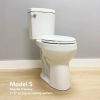 Image for Toilet: MODEL S. Original (Regular Trapway). Extra Tall 20-21". Elongated