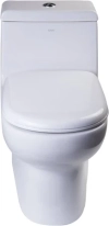 Image for 1-Piece 0.8/1.28 GPF Dual Flush Elongated Toilet in White