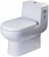 Image for 1-Piece 0.8/1.28 GPF Dual Flush Elongated Toilet in White