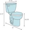 Image for 1-Piece 1.28 GPF Single Flush Elongated Toilet in White