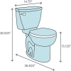 Image for 1-Piece 0.8/1.28 GPF Dual Flush Elongated Toilet in White