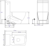 Image for 1-Piece 1.28 GPF Single Flush Elongated Toilet in White