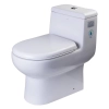 Image for 1-Piece 0.8/1.28 GPF Dual Flush Elongated Toilet in White
