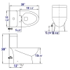 Image for 1-Piece 1.1/1.6 GPF Dual Flush Elongated Toilet in White