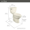Image for Diplomat Tall Height Elongated Complete Toilet
