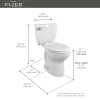 Image for Eljer Diplomat™ 2-Piece 10-Inch Rough-In White Tall Elongated Toilet