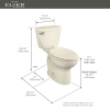 Image for Diplomat Tall Height Elongated Complete Toilet