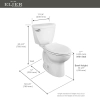 Image for Diplomat Tall Height Elongated Complete Toilet