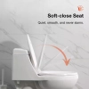 Image for Beck 2-Piece 1.1/1.6 GPF Dual Flush Elongated Toilet in White, Seat Included