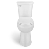 Image for Power Flush 12 inch Rough In Two-Piece 1.28 GPF Single Flush Elongated Toilet in White Seat Included