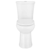 Image for Power Flush 12 in. Rough in 2-Piece 0.95 GPF/1.28 GPF Dual Flush Elongated Toilet in White with Slow-Close Seat Included