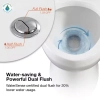 Image for Beck 2-Piece 1.1/1.6 GPF Dual Flush Elongated Toilet in White, Seat Included