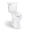 Image for Power Flush 12 inch Rough In Two-Piece 1.28 GPF Single Flush Elongated Toilet in White Seat Included