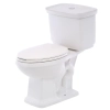 Image for Newcastle 12 in. Rough In Two-Piece 1.0 GPF/1.28 GPF Dual Flush Elongated Toilet in White Seat Included