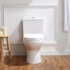 Image for Beck 2-Piece 1.1/1.6 GPF Dual Flush Elongated Toilet in White, Seat Included
