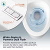 Image for Buxton 1-Piece 1.6 GPF/1.1 GPF Dual Flush Elongated Toilet in White