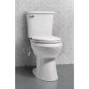 Image for Power Flush 12 inch Rough In Two-Piece 1.28 GPF Single Flush Elongated Toilet in White Seat Included