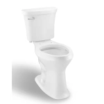 SuperClean 12 inch Rough In Two-Piece 1.28 GPF Single Flush Elongated Toilet in Bone Seat Not Included
