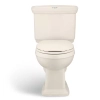 Image for Newcastle 12 in. Rough In Two-Piece 1.0 GPF/1.28 GPF Dual Flush Elongated Toilet in White Seat Included