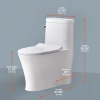 Image for Hartridge 1-Piece 1.0/1.6 GPF Dual Flush Elongated Toilet in White