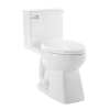 Image for Power Flush 12 inch Rough In One-Piece 1.28 GPF Single Flush Elongated Toilet in White Seat Included