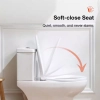 Image for Beck 2-Piece 1.1/1.6 GPF Dual Flush Elongated Toilet in White, Seat Included