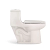 Image for McClure 12 in. Rough In One-Piece 1.28 GPF Single Flush Elongated Toilet in White Seat Included