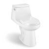 Image for McClure 12 in. Rough In One-Piece 1.28 GPF Single Flush Elongated Toilet in White Seat Included