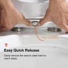 Image for Beck 2-Piece 1.1/1.6 GPF Dual Flush Elongated Toilet in White, Seat Included