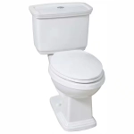 Newcastle 12 in. Rough In Two-Piece 1.0 GPF/1.28 GPF Dual Flush Elongated Toilet in White Seat Included