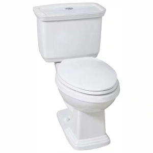 Newcastle 12 in. Rough In Two-Piece 1.0 GPF/1.28 GPF Dual Flush Elongated Toilet in White Seat Included