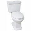 Image for Newcastle 12 in. Rough In Two-Piece 1.0 GPF/1.28 GPF Dual Flush Elongated Toilet in White Seat Included