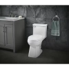 Image for Power Flush 12 inch Rough In One-Piece 1.28 GPF Single Flush Elongated Toilet in White Seat Included