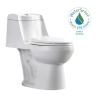 Image for Beck 2-Piece 1.1/1.6 GPF Dual Flush Elongated Toilet in White, Seat Included