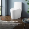 Image for Buxton 1-Piece 1.6 GPF/1.1 GPF Dual Flush Elongated Toilet in White